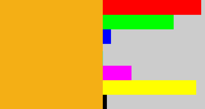 Hex color #f4af15 - squash