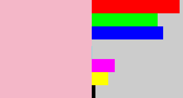 Hex color #f4b7c8 - pastel pink