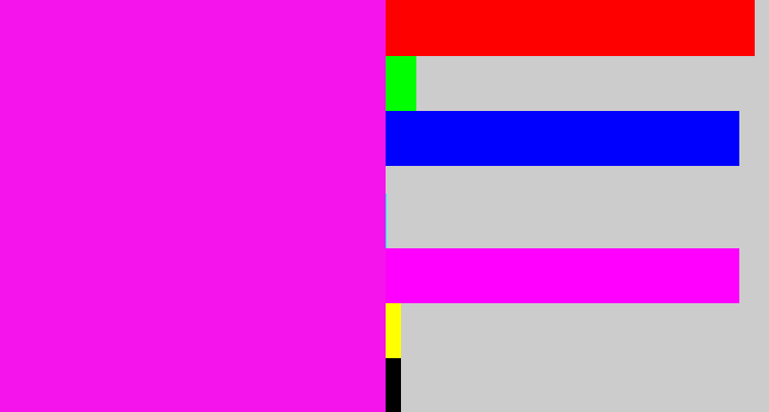 Hex color #f514eb - pink/purple