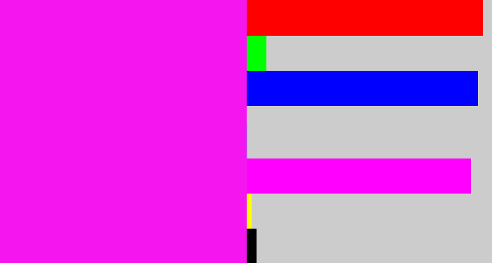 Hex color #f515ef - pink/purple