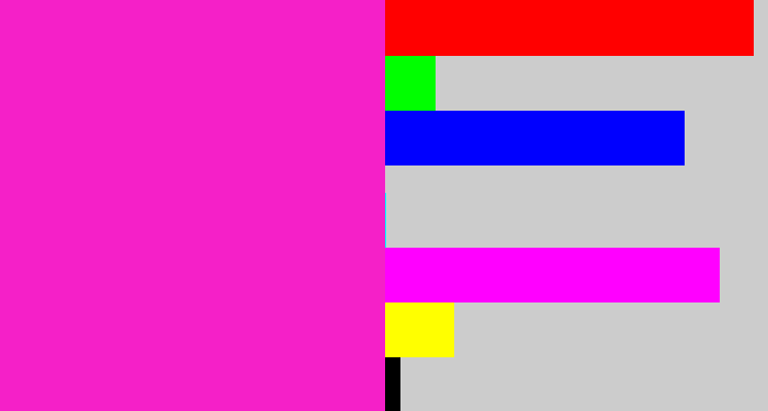 Hex color #f520c8 - fuchsia