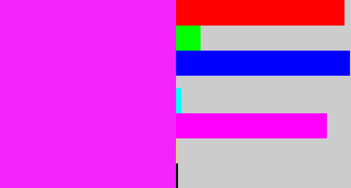 Hex color #f523fc - pink/purple