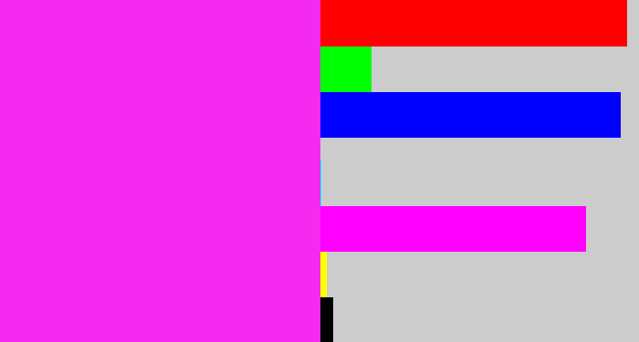 Hex color #f52af0 - pink/purple