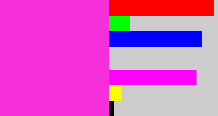 Hex color #f530da - pink/purple