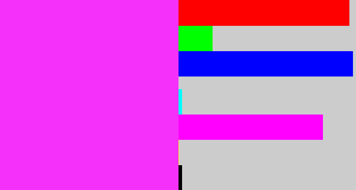 Hex color #f530fb - pink/purple
