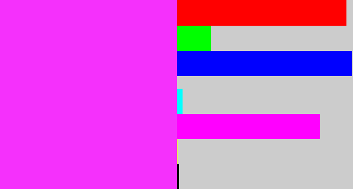 Hex color #f530fc - pink/purple