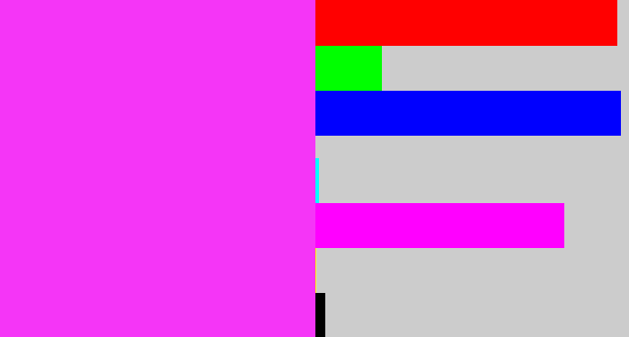 Hex color #f535f7 - pink/purple