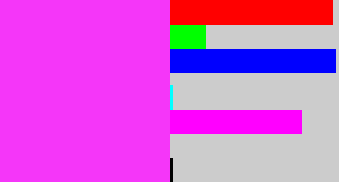 Hex color #f536f9 - pink/purple