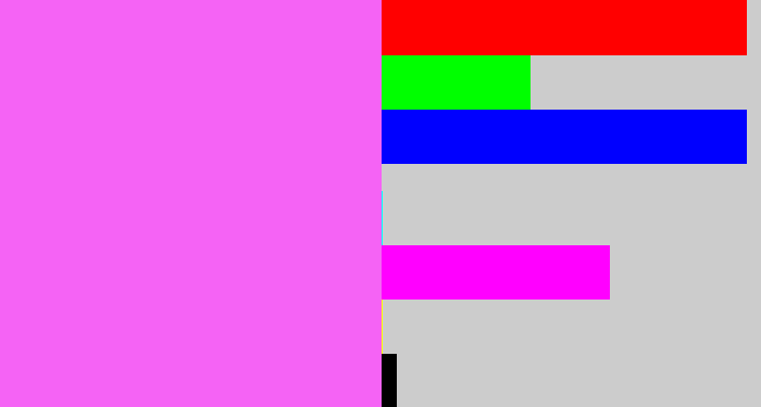 Hex color #f563f5 - light magenta