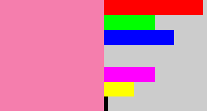 Hex color #f57ead - pinky