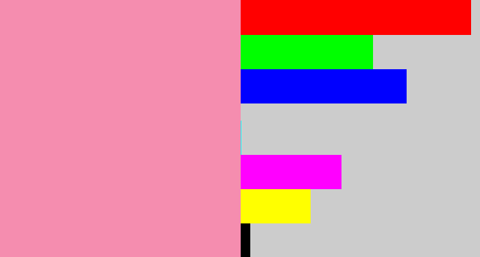 Hex color #f58daf - pinky