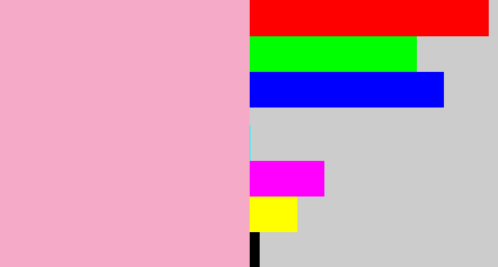 Hex color #f5abc7 - soft pink
