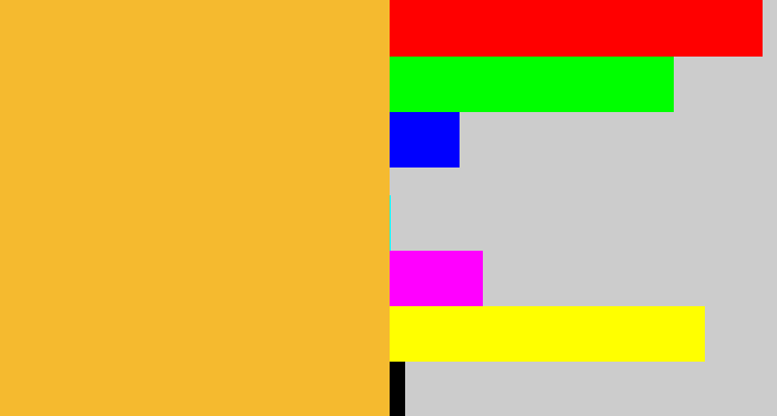 Hex color #f5ba2f - macaroni and cheese
