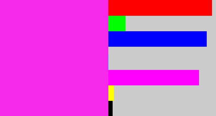 Hex color #f628e9 - pink/purple