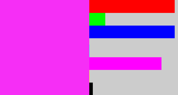 Hex color #f62ef6 - pink/purple
