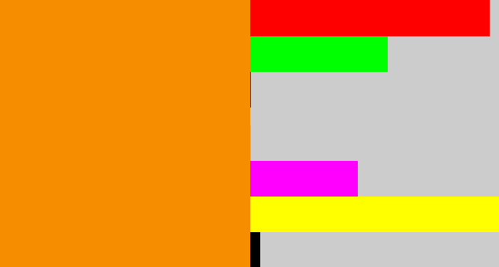 Hex color #f68d00 - tangerine