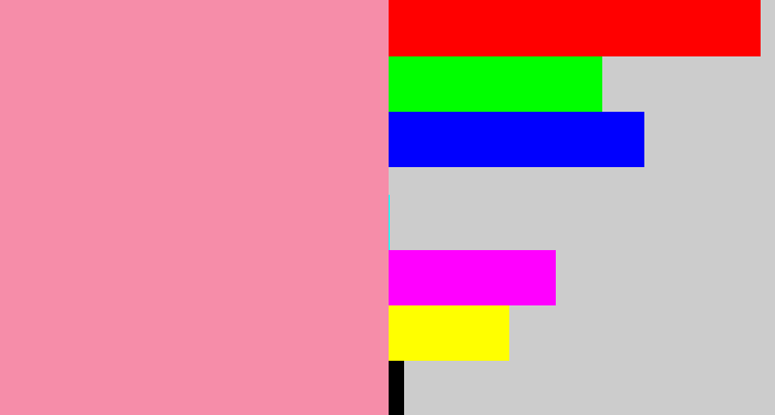 Hex color #f68da9 - pinky