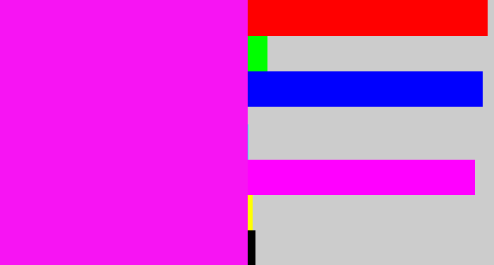 Hex color #f714f3 - pink/purple