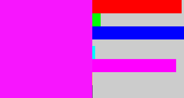 Hex color #f716fe - pink/purple