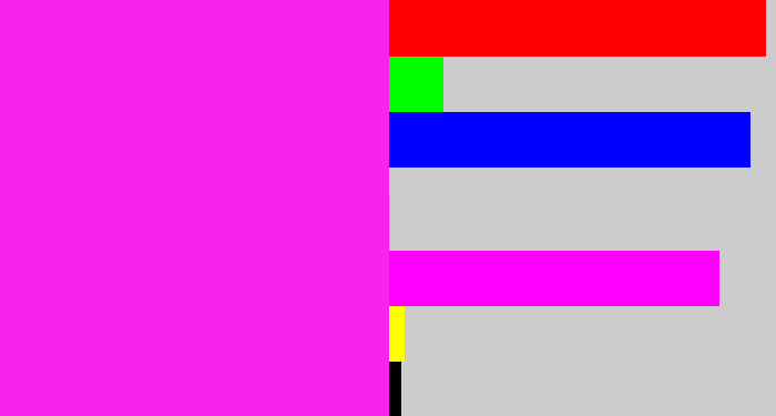 Hex color #f724ec - pink/purple