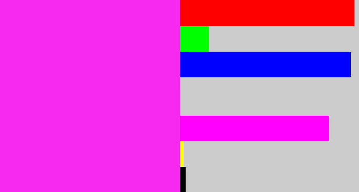 Hex color #f729f1 - pink/purple