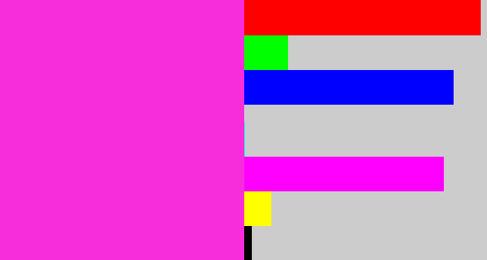 Hex color #f72ddb - pink/purple