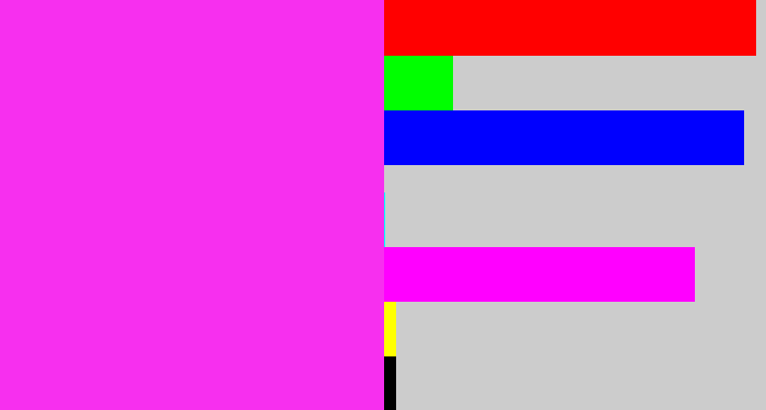 Hex color #f72fef - pink/purple