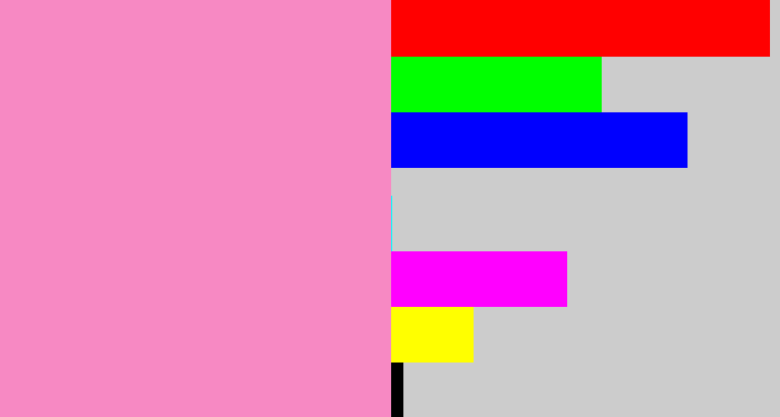 Hex color #f789c3 - pink