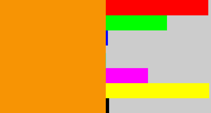 Hex color #f79404 - tangerine