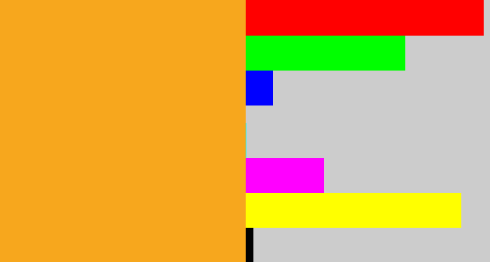 Hex color #f7a71d - squash