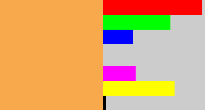 Hex color #f7a94b - light orange