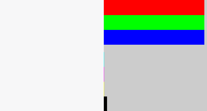 Hex color #f7f7f8 - pale grey