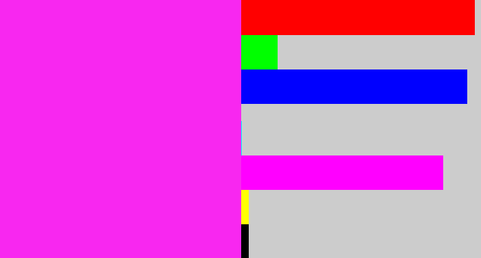 Hex color #f827f0 - pink/purple