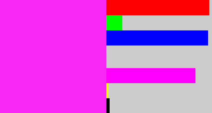 Hex color #f827f4 - pink/purple