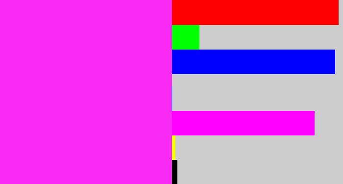 Hex color #f82af3 - pink/purple