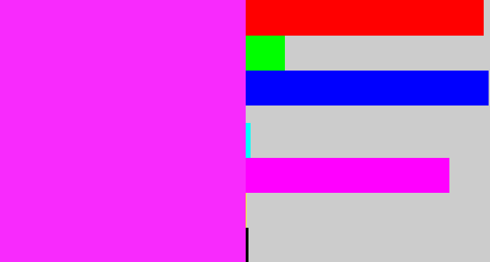 Hex color #f82afd - pink/purple