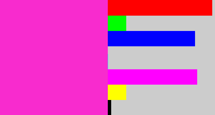 Hex color #f82bce - pink/purple