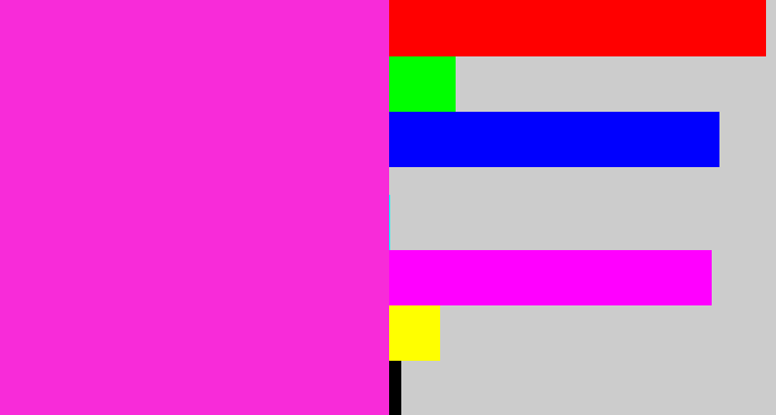 Hex color #f82bd9 - pink/purple