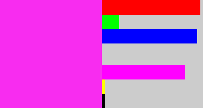 Hex color #f82cf0 - pink/purple