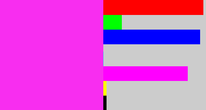 Hex color #f82df0 - pink/purple