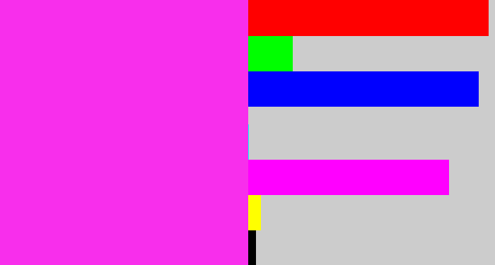 Hex color #f82eec - pink/purple