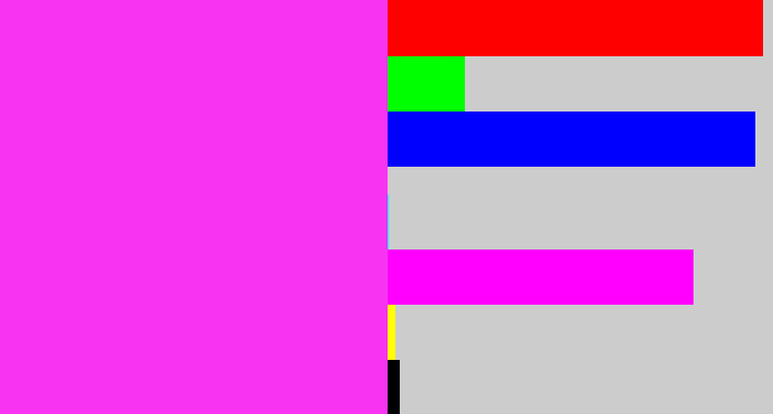 Hex color #f834f2 - pink/purple