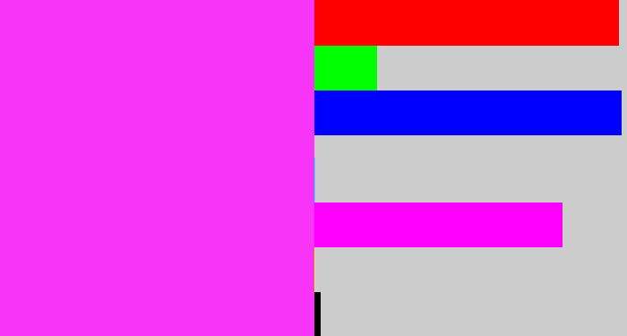 Hex color #f834f9 - pink/purple