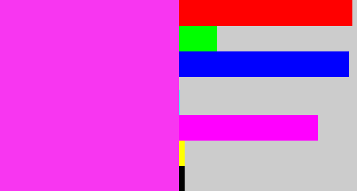 Hex color #f836f1 - pink/purple