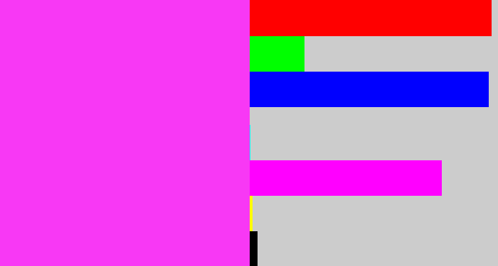 Hex color #f838f5 - pink/purple