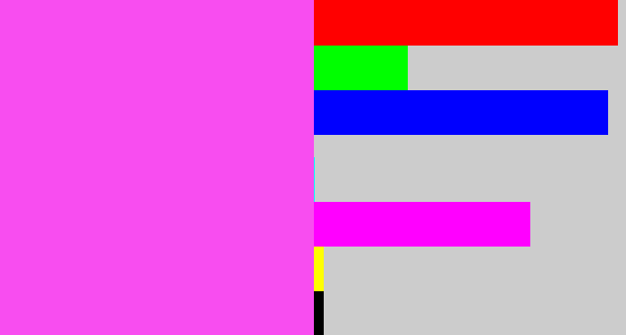 Hex color #f84df0 - light magenta