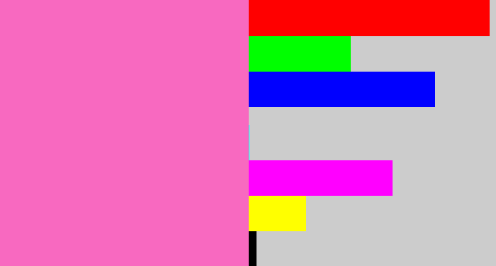Hex color #f869c0 - bubblegum