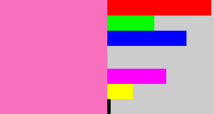 Hex color #f870bd - bubblegum