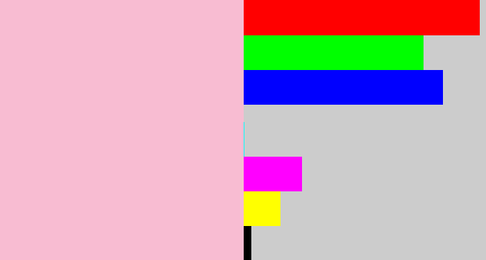 Hex color #f8bcd2 - pastel pink