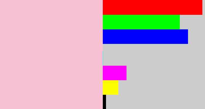 Hex color #f8c0d3 - pastel pink